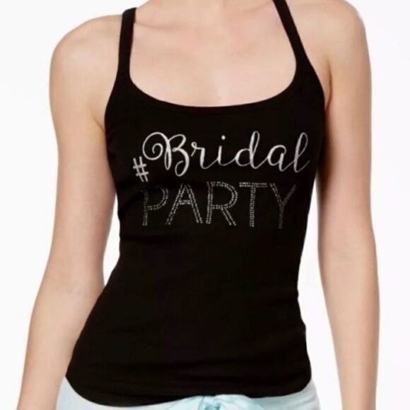 ‎Betsey Johnson #Bridal Party lace back tank - M - Picture 1 of 10
